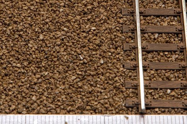 Modellbahnschotter Spur TT - Farbe: Tabak
